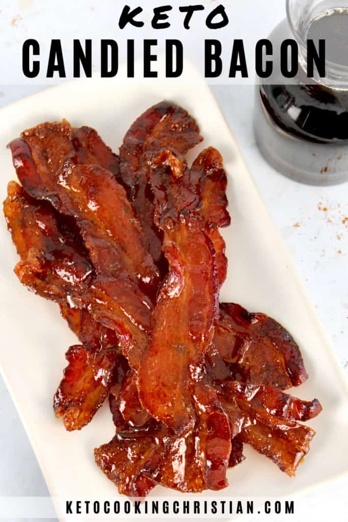 Keto Candied Bacon Recipe pin