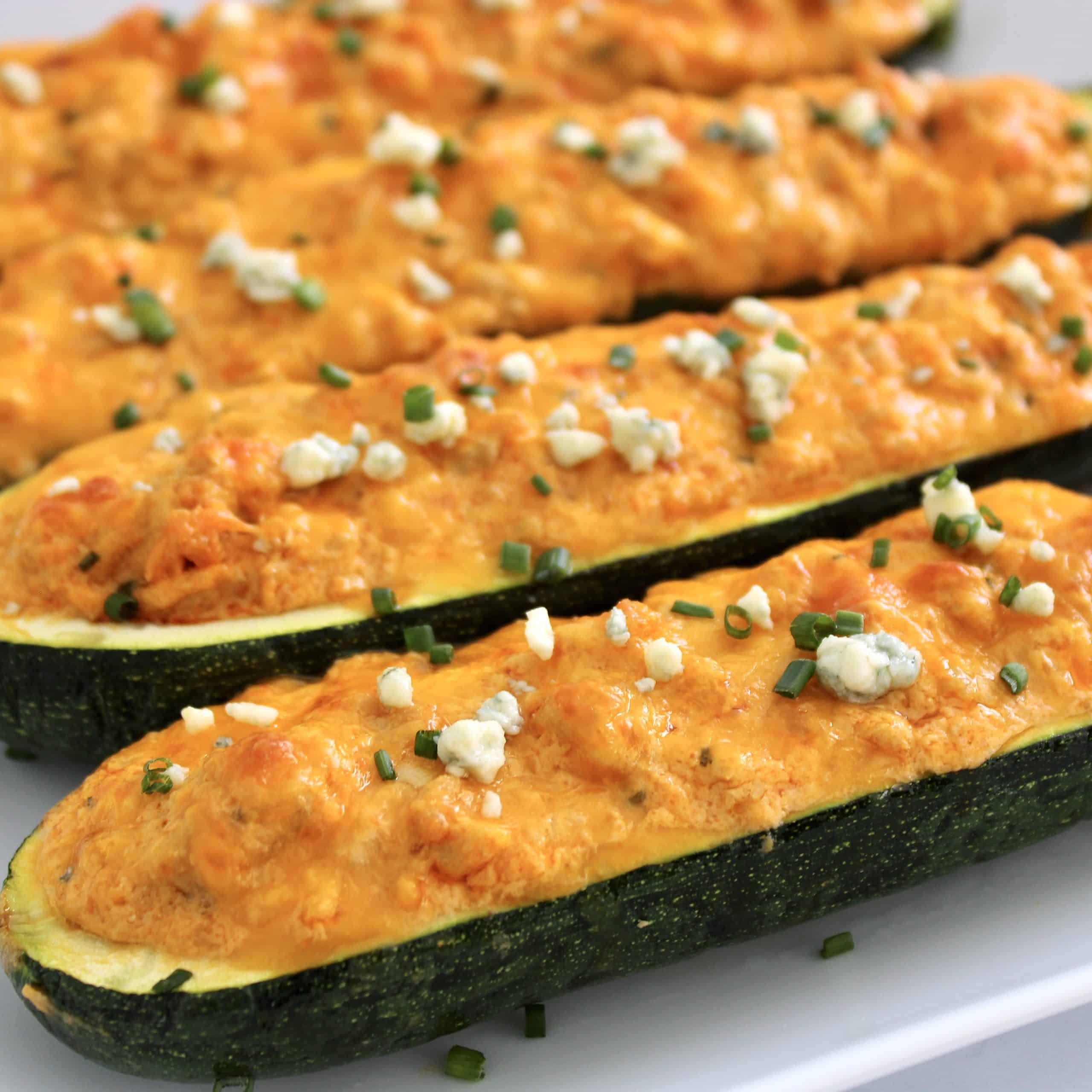 Buffalo Chicken Zucchini Boats Keto Cooking Christian