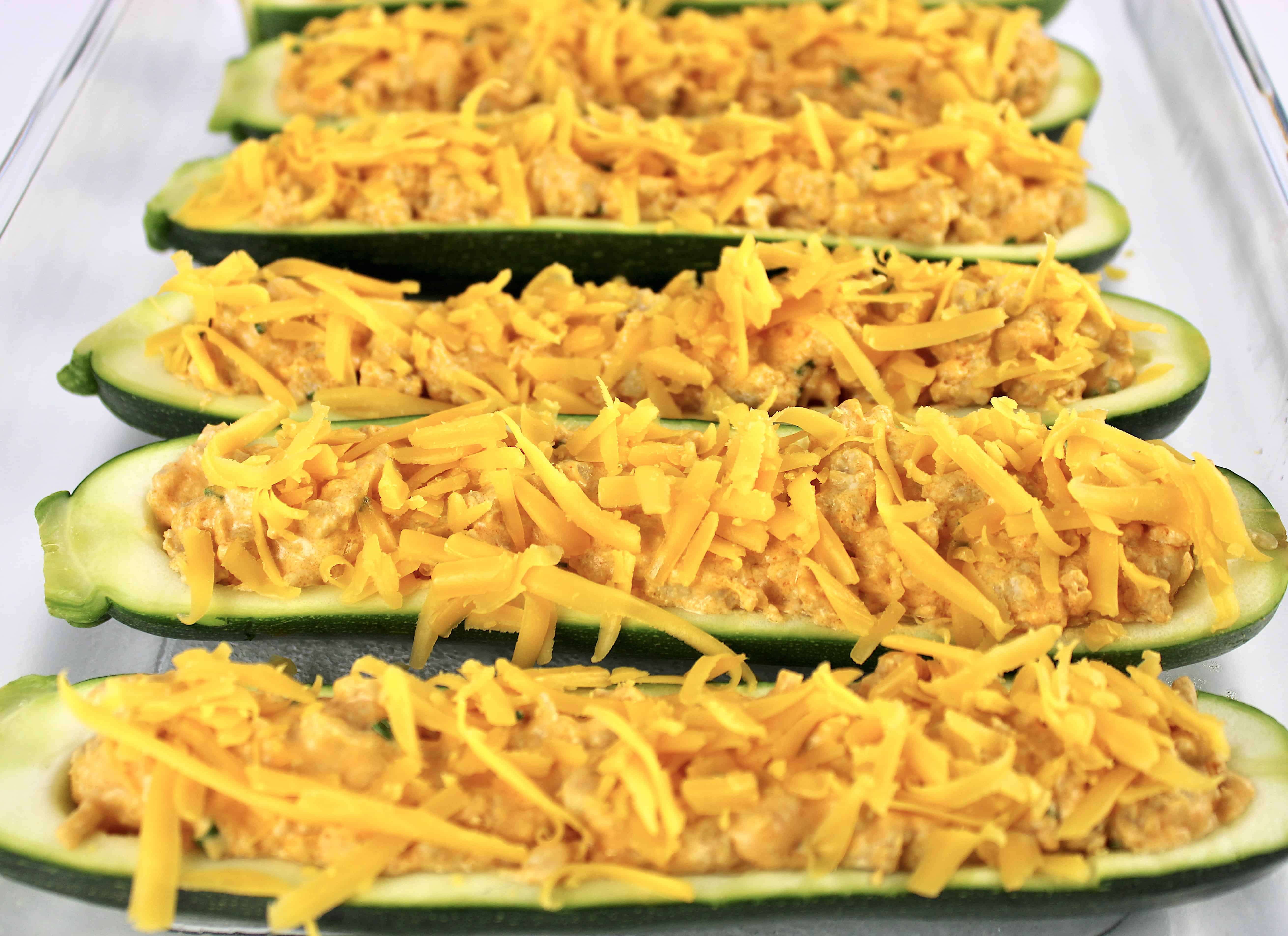 Buffalo Chicken Zucchini Boats Keto Cooking Christian