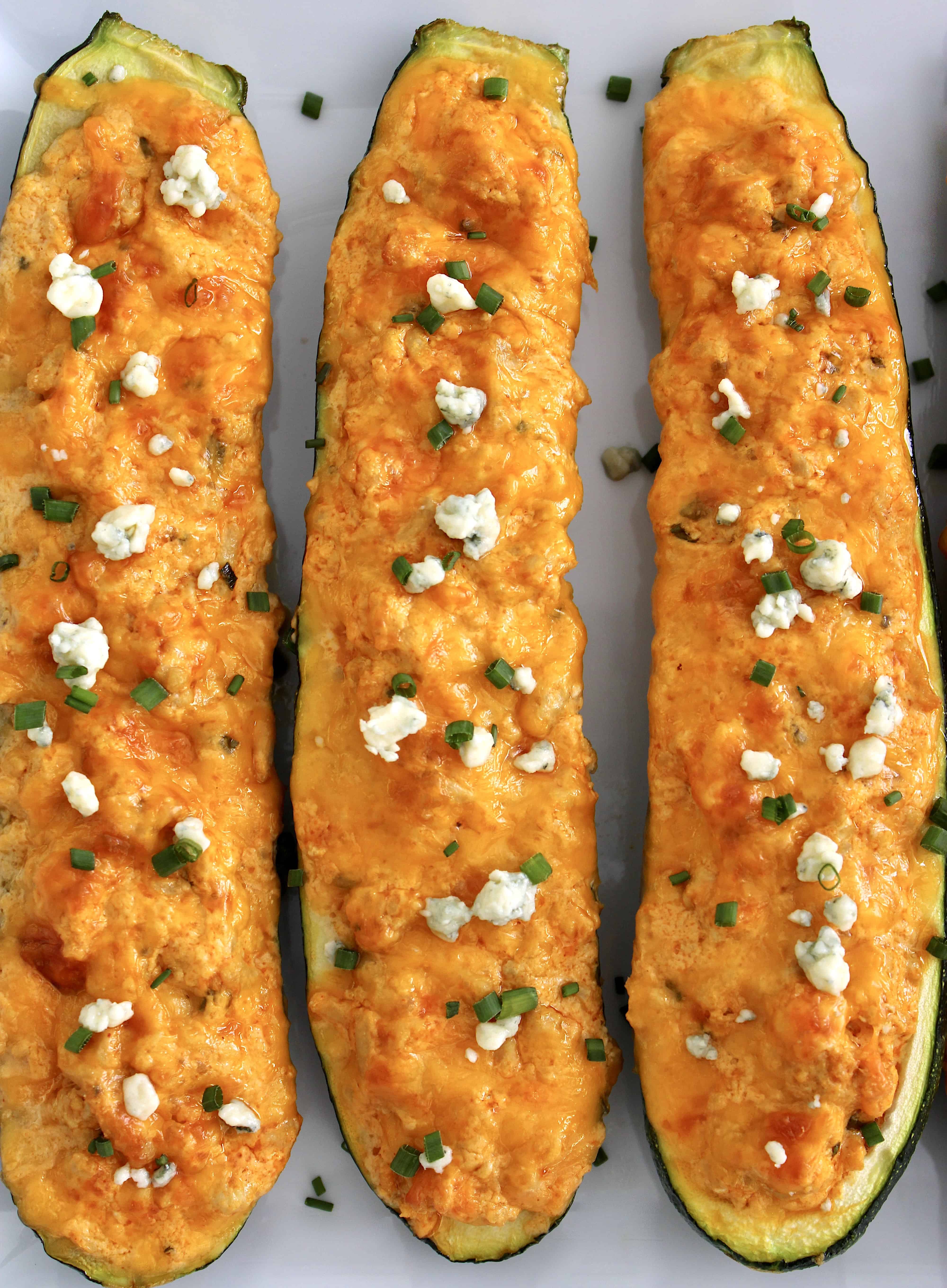 Buffalo Chicken Zucchini Boats Keto Cooking Christian