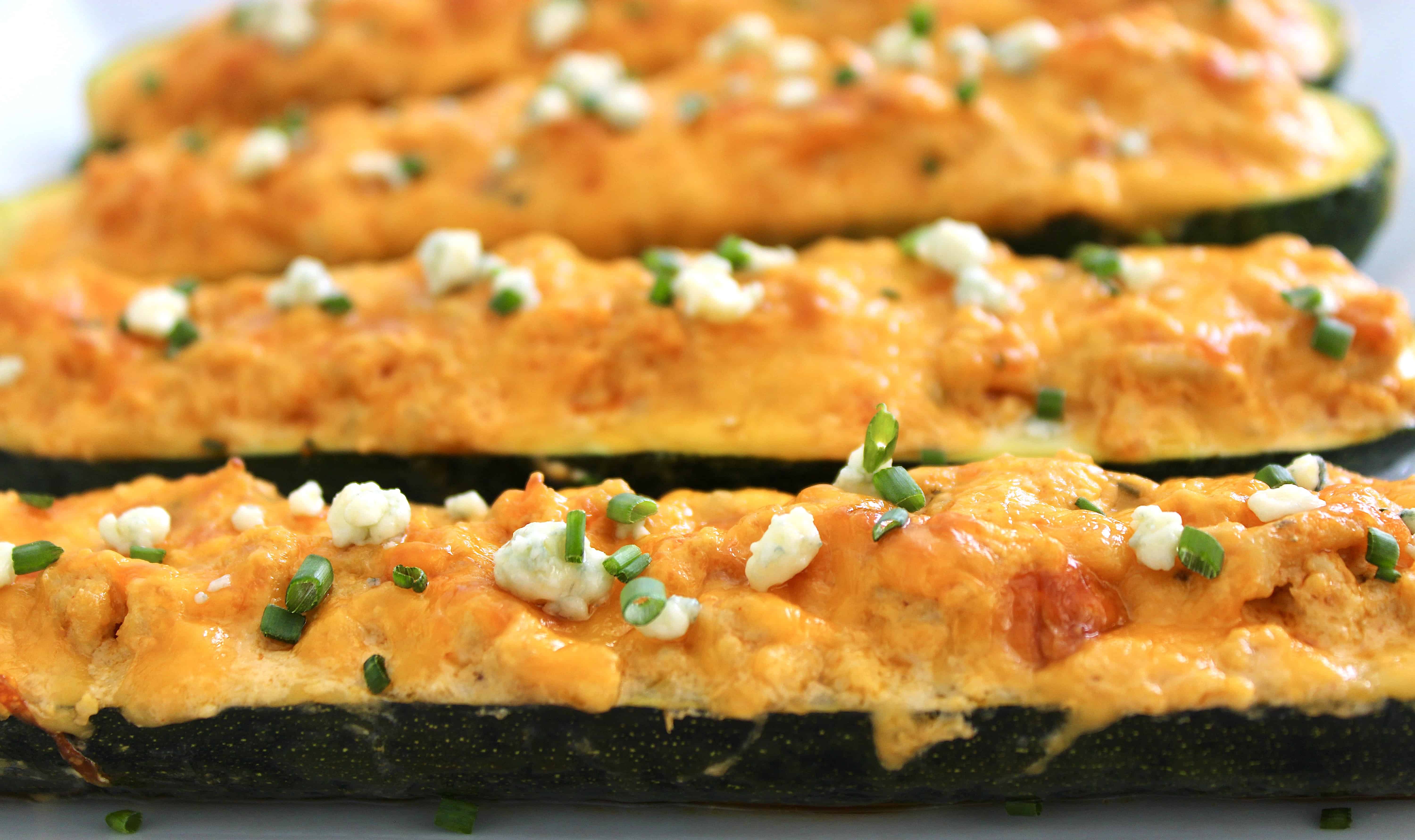Buffalo Chicken Zucchini Boats Keto Cooking Christian