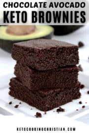Keto Chocolate Avocado Brownies - Keto Cooking Christian