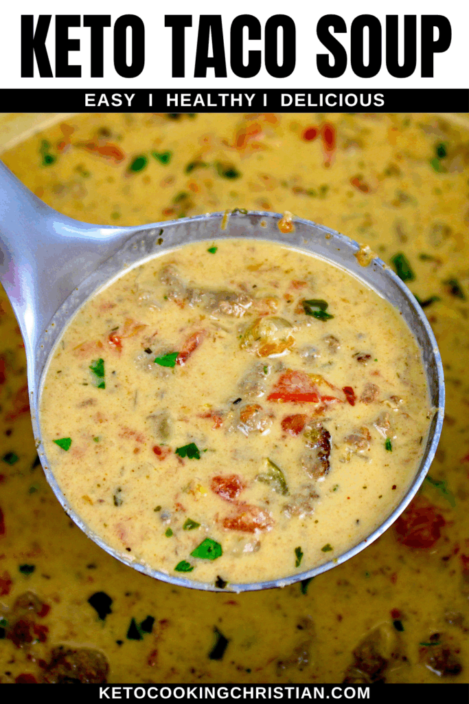 Keto Taco Soup pin