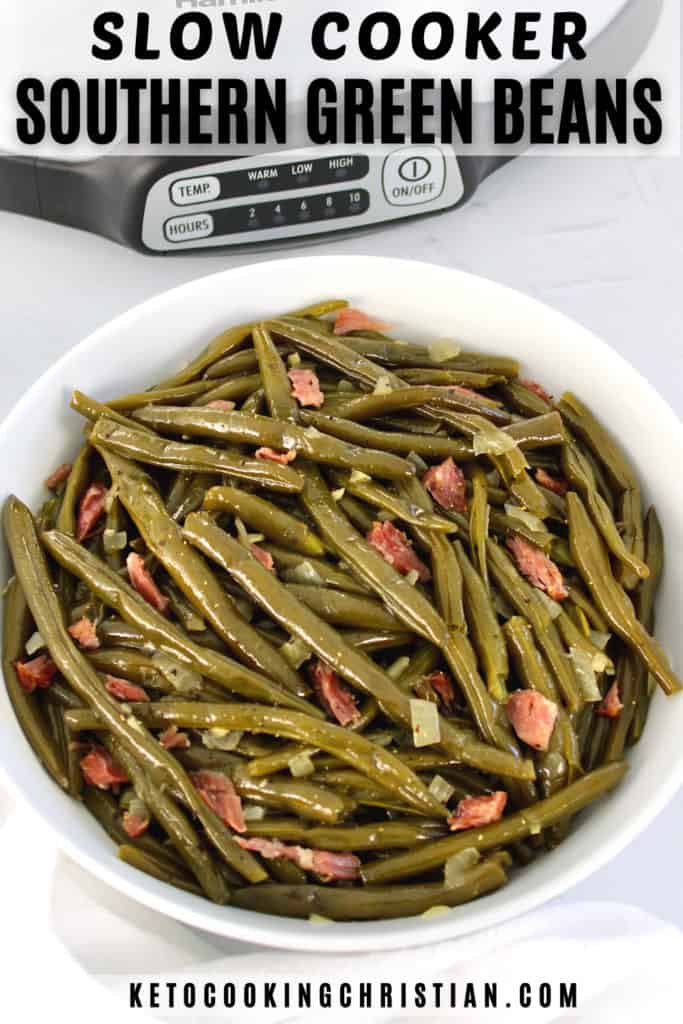 Slow Cooker Southern Green Beans Pin
