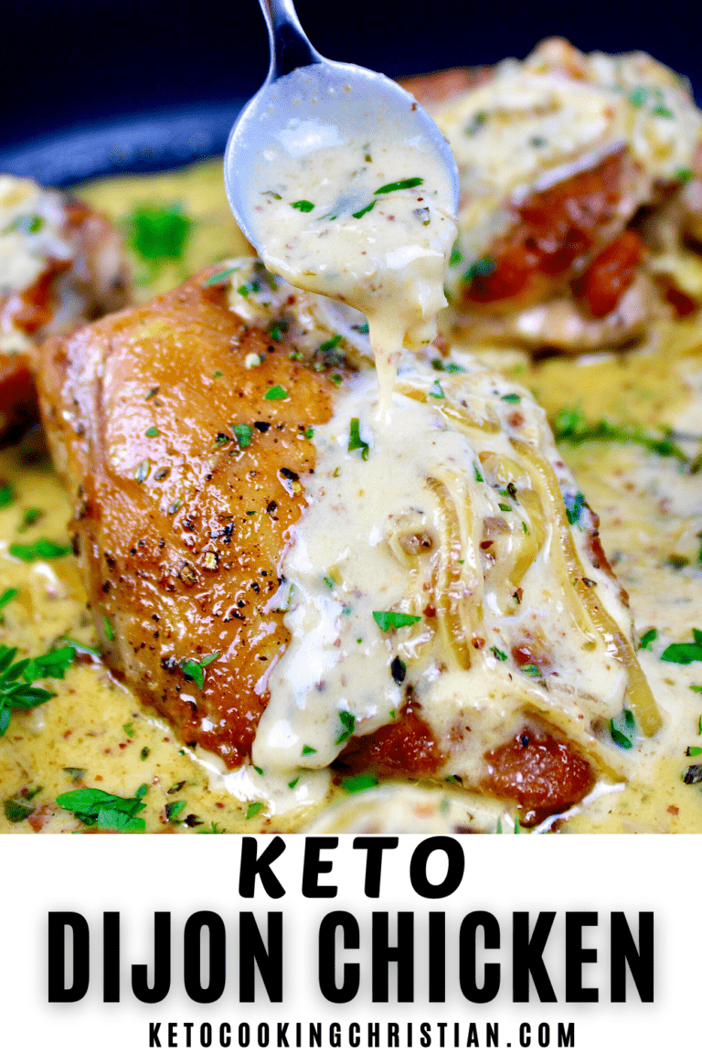 Creamy Dijon Chicken Thighs Keto Cooking Christian