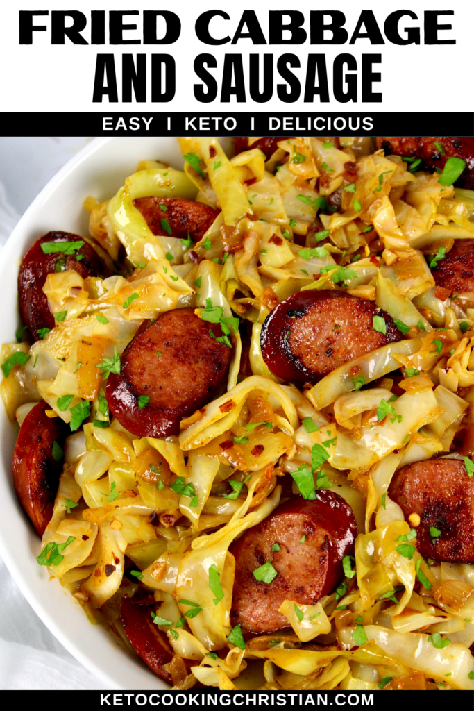 Fried Cabbage and Sausage pin