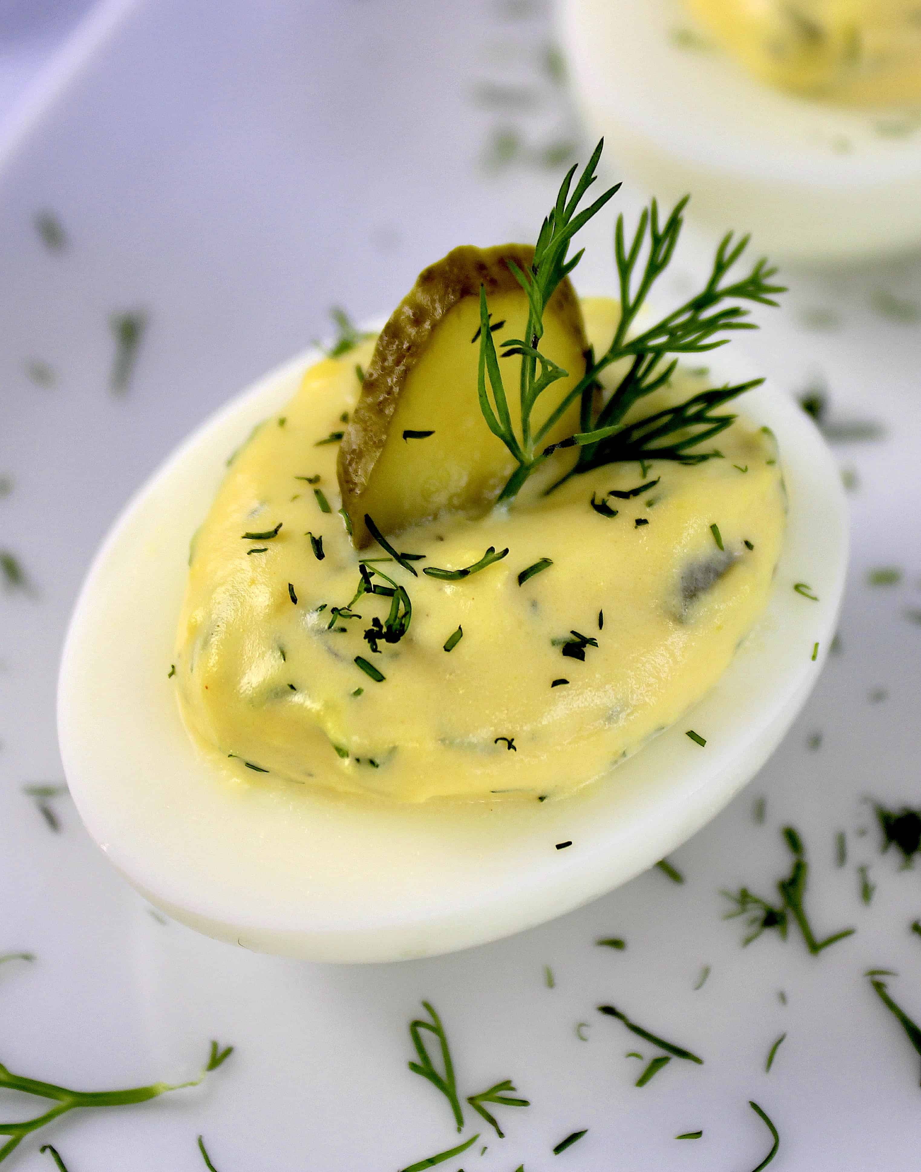 Dill Pickle Deviled Eggs Keto Cooking Christian