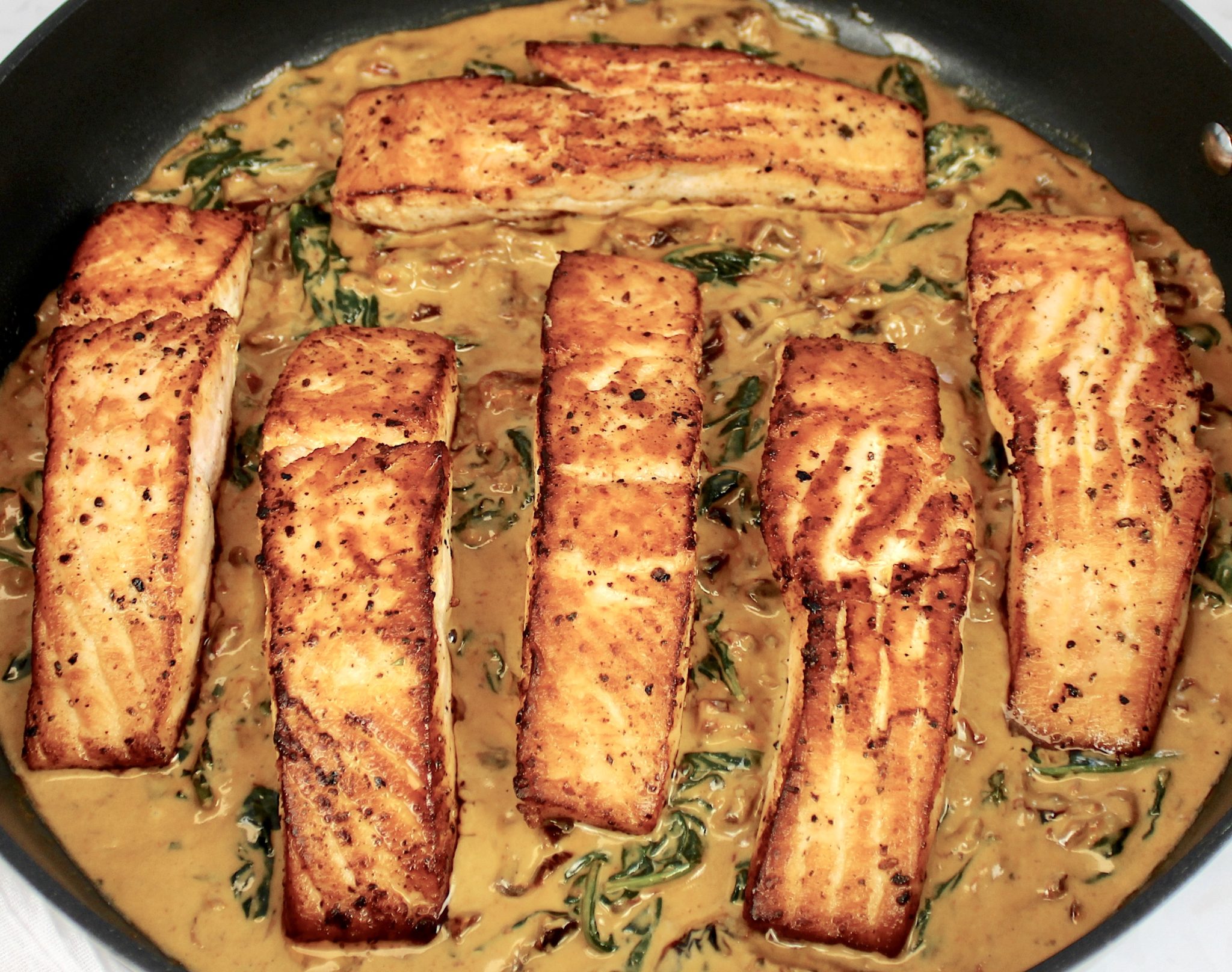Creamy Tuscan Salmon Keto Cooking Christian