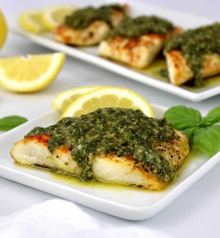 Baked Red Snapper with Pesto Sauce - Keto Cooking Christian