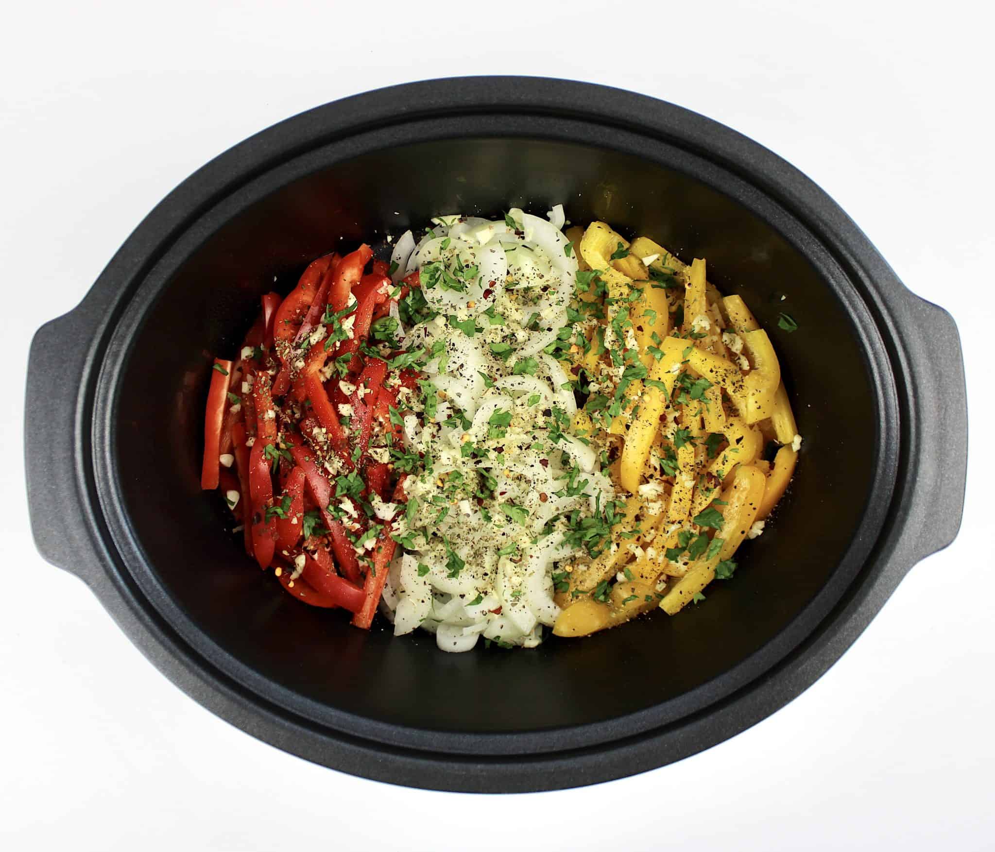 Crock Pot Sausage and Peppers Keto Cooking Christian