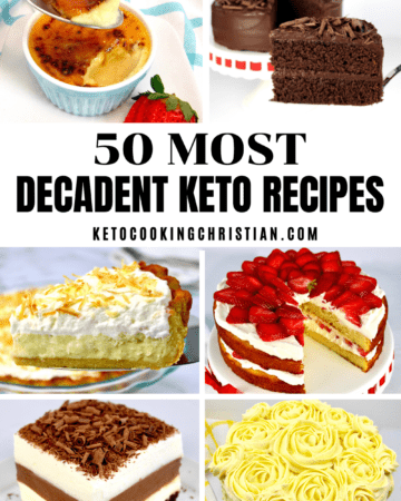 50 Most Decadent Keto Desserts pin