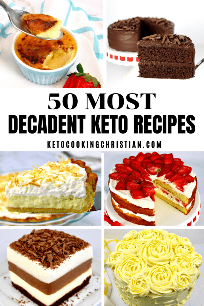 50 Most Decadent Keto Desserts pin