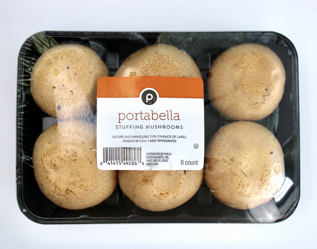 package of 6 portobello stuffing mushrooms