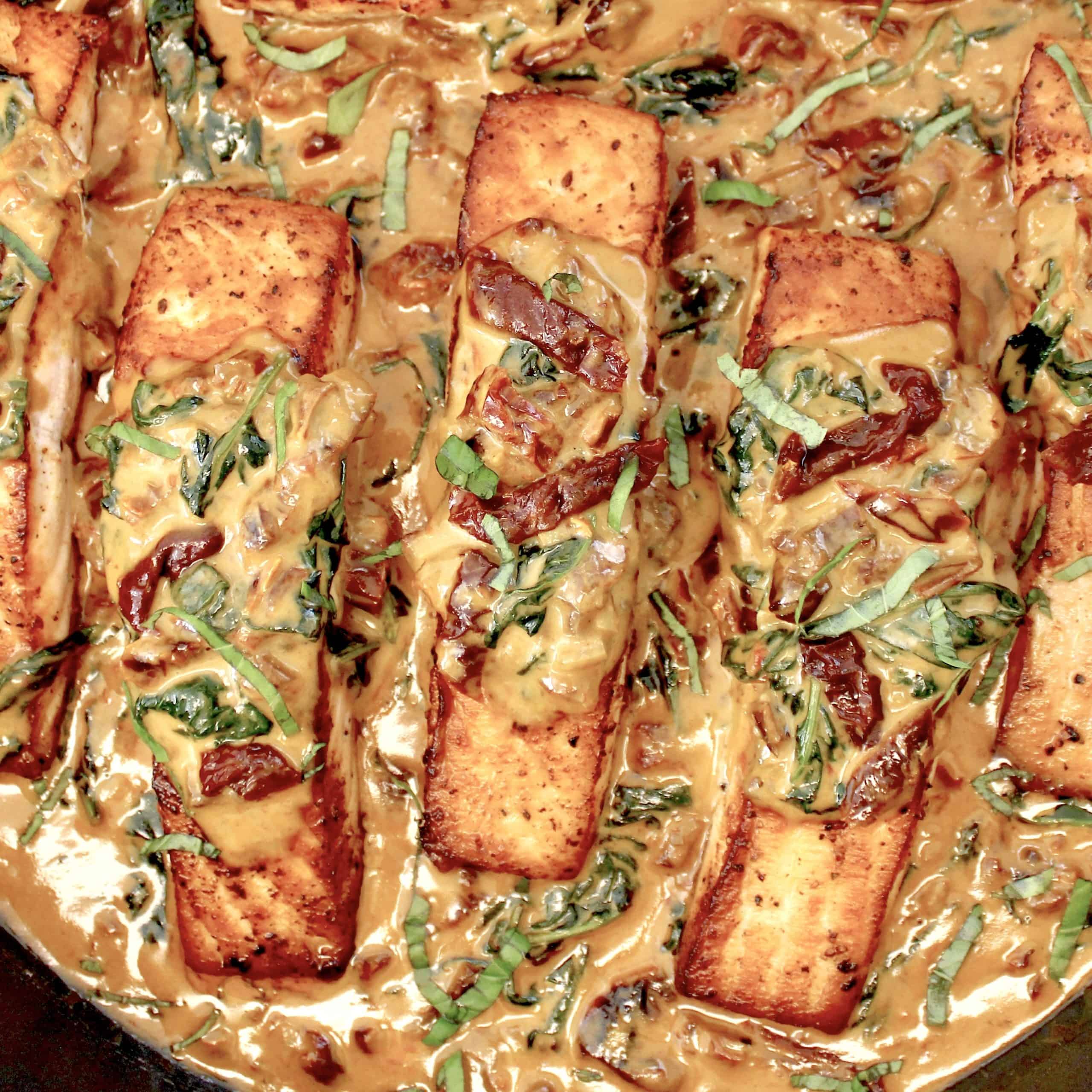 Creamy Tuscan Salmon Keto Cooking Christian