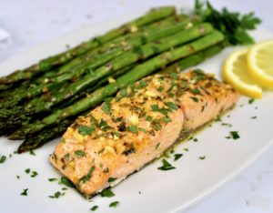 Baked Salmon with Asparagus (Sheet Pan) - Keto Cooking Christian