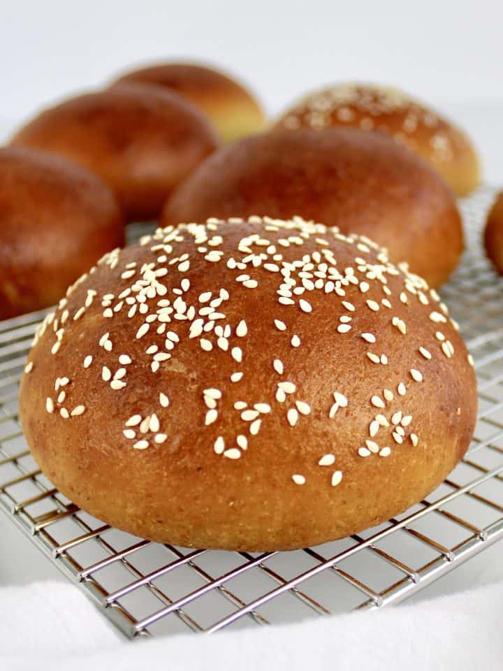 closeup of keto buns