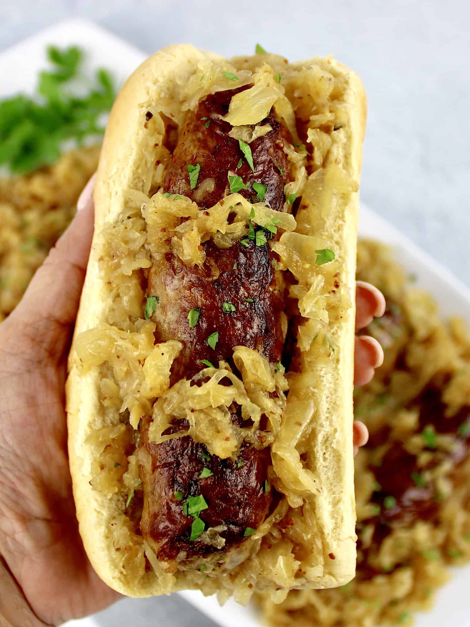 Slow Cooker Kielbasa and Sauerkraut Keto Cooking Christian