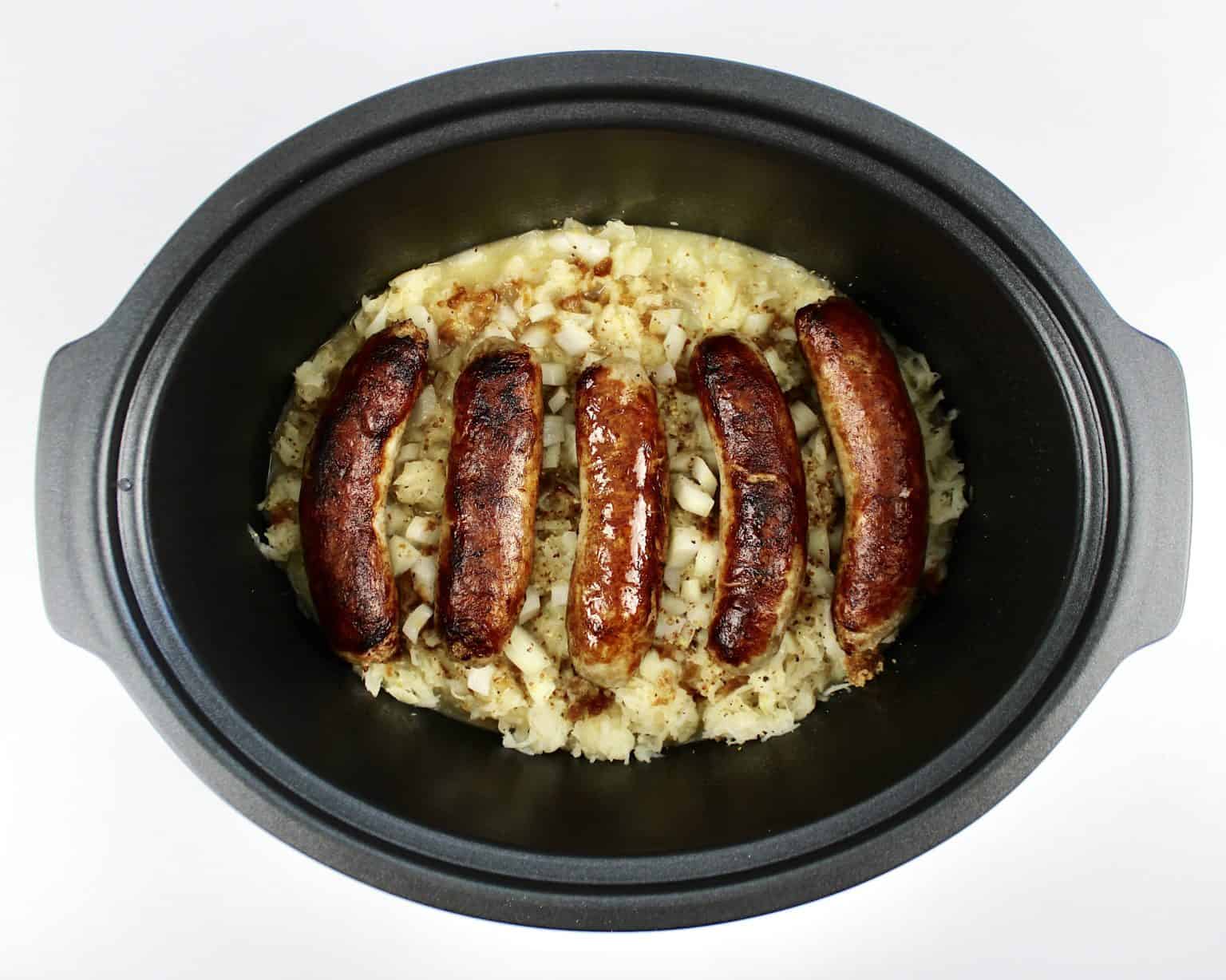 Slow Cooker Kielbasa and Sauerkraut Keto Cooking Christian