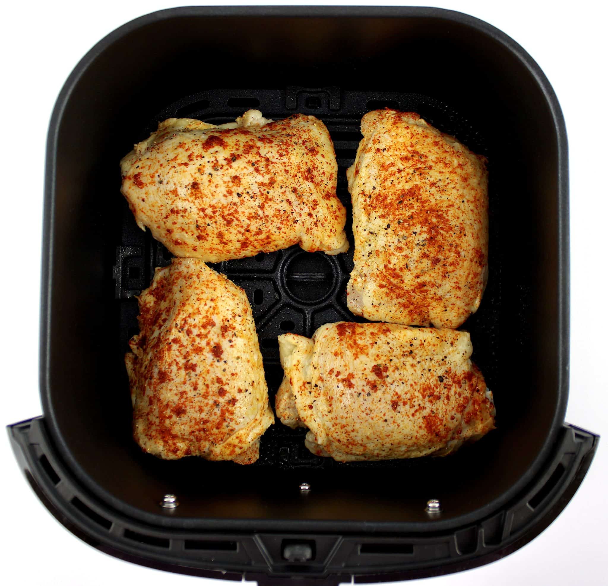 Air Fryer Chicken Thighs (PickleBrined) Keto Cooking Christian