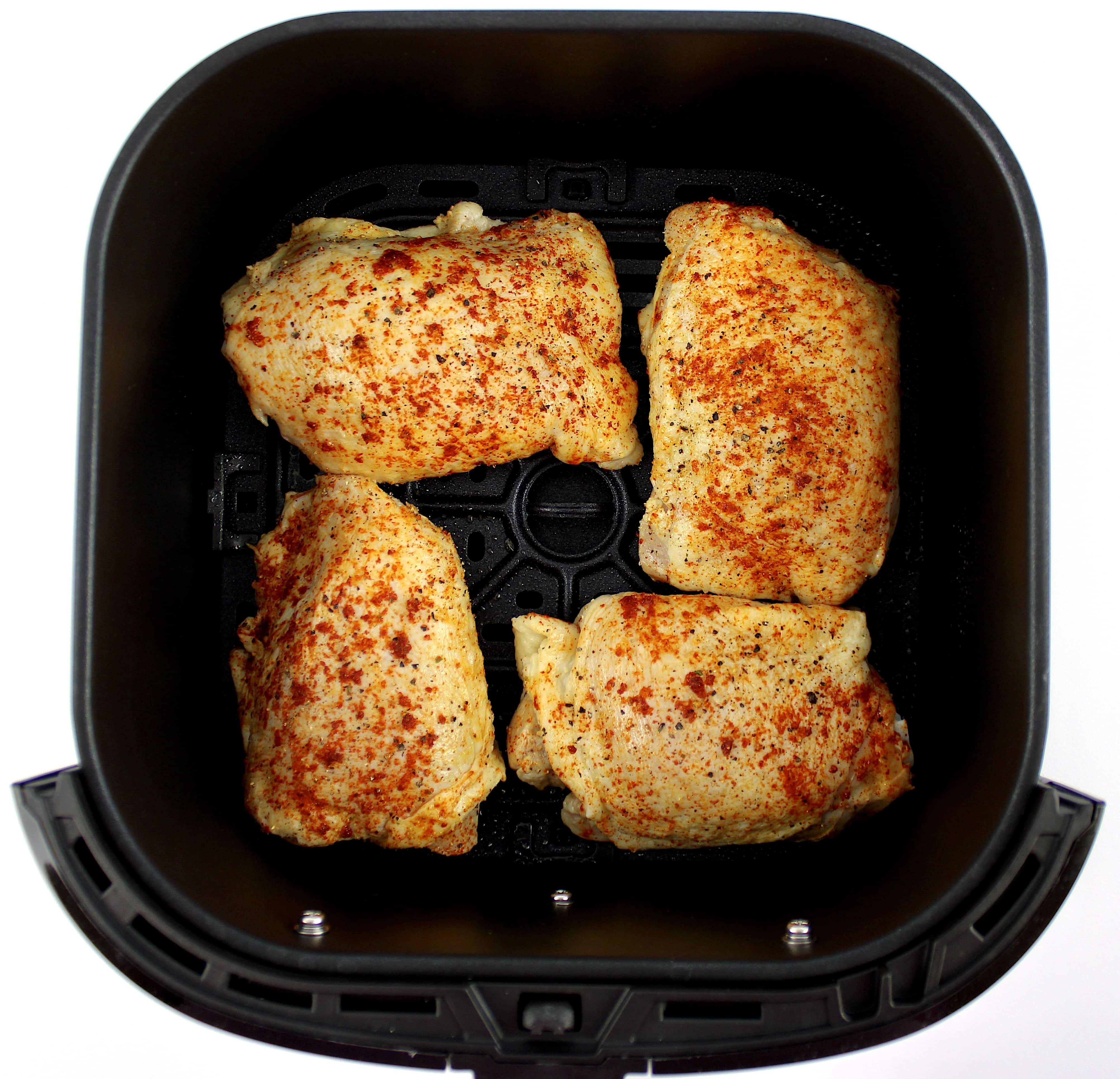 Air Fryer Chicken Thighs (PickleBrined) Keto Cooking Christian