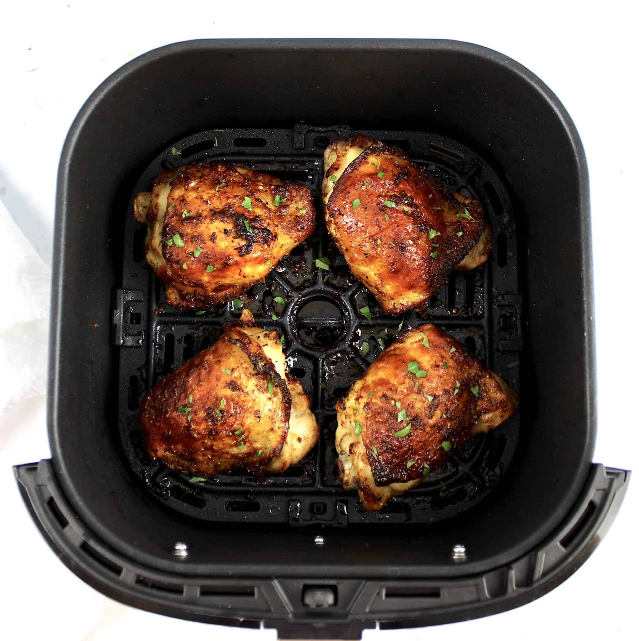 Air Fryer Chicken Thighs (PickleBrined) Keto Cooking Christian