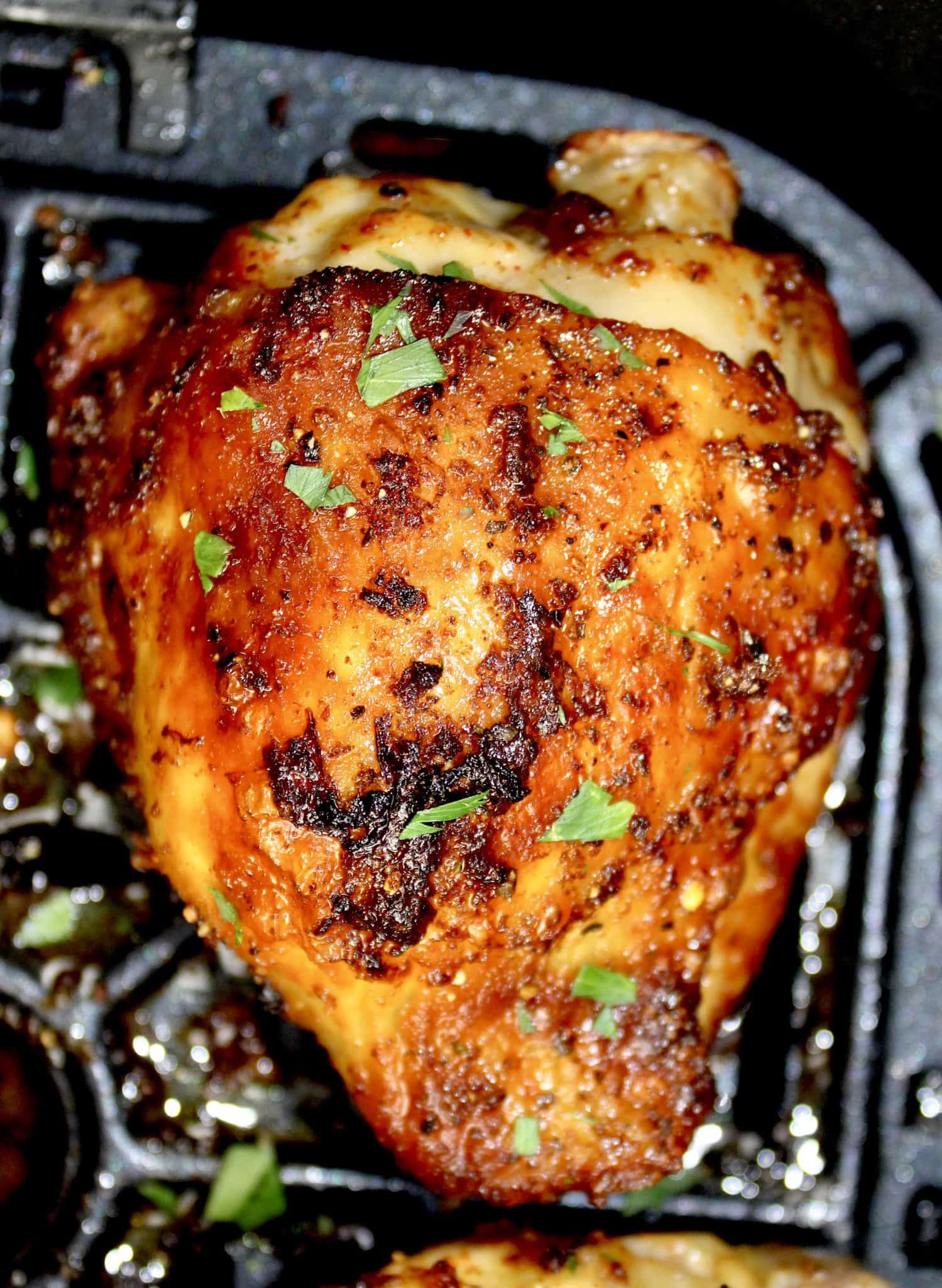 Air Fryer Chicken Thighs (Pickle-Brined) - Keto Cooking Christian