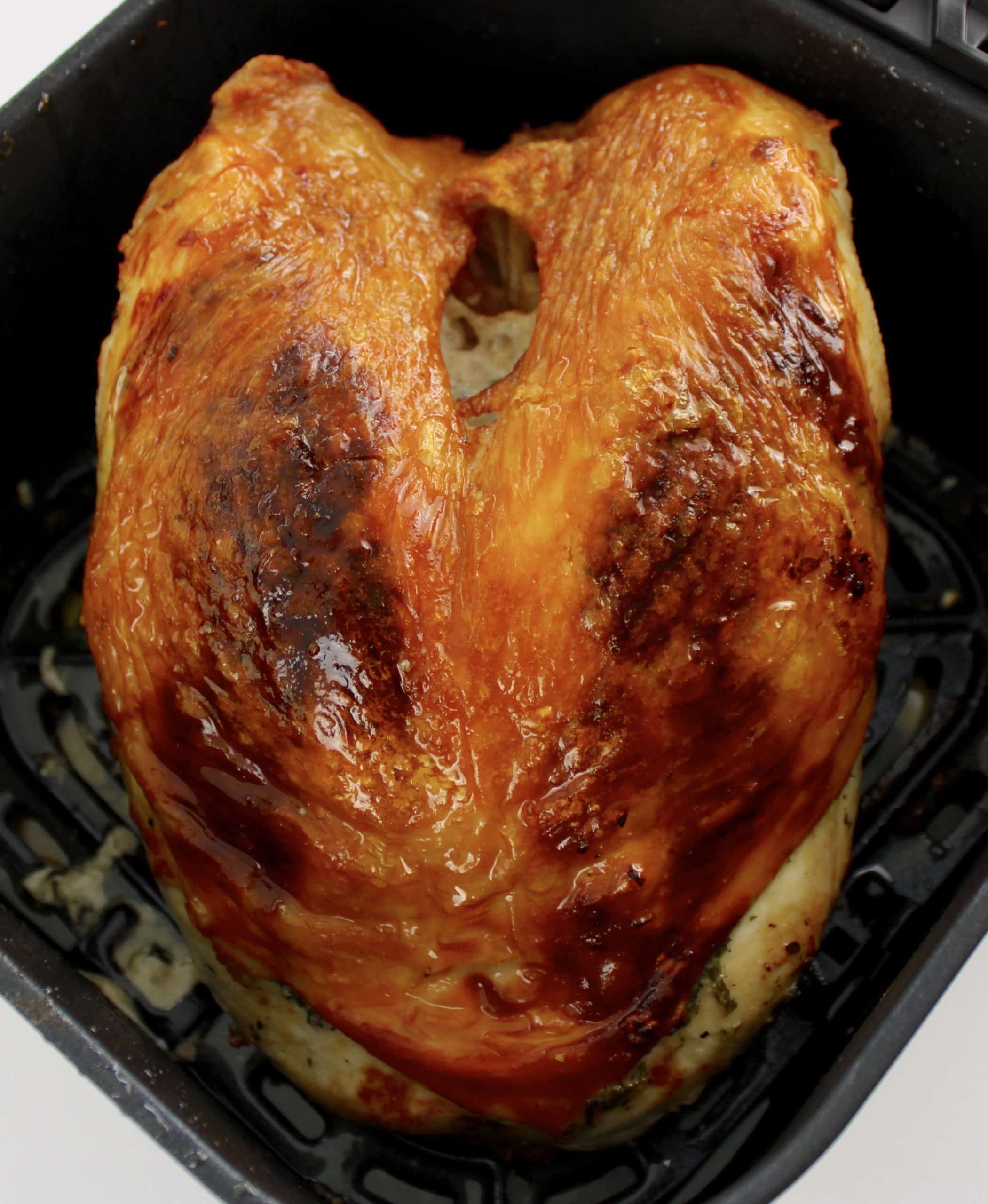 baked turkey breast in air fryer basket