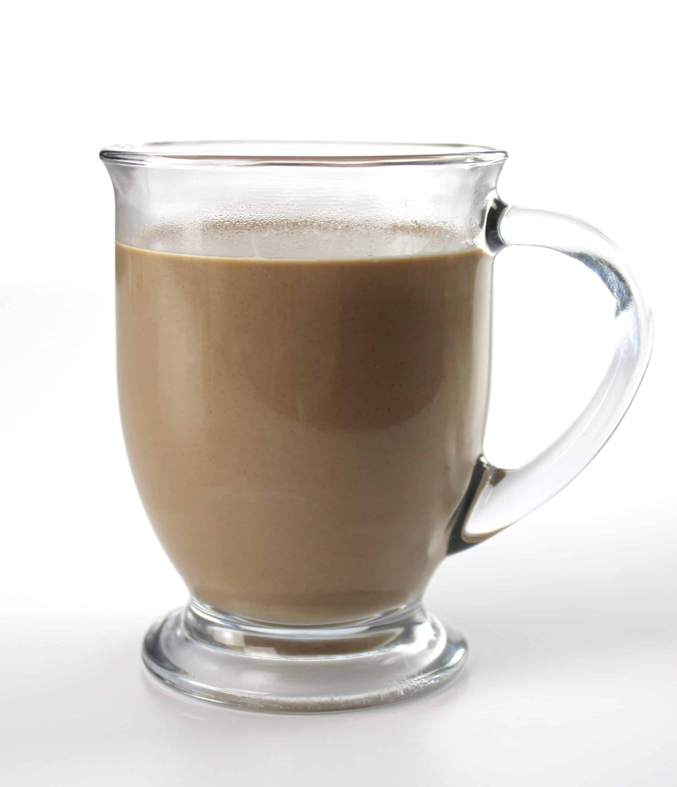 Keto Hot Chocolate in glass mug