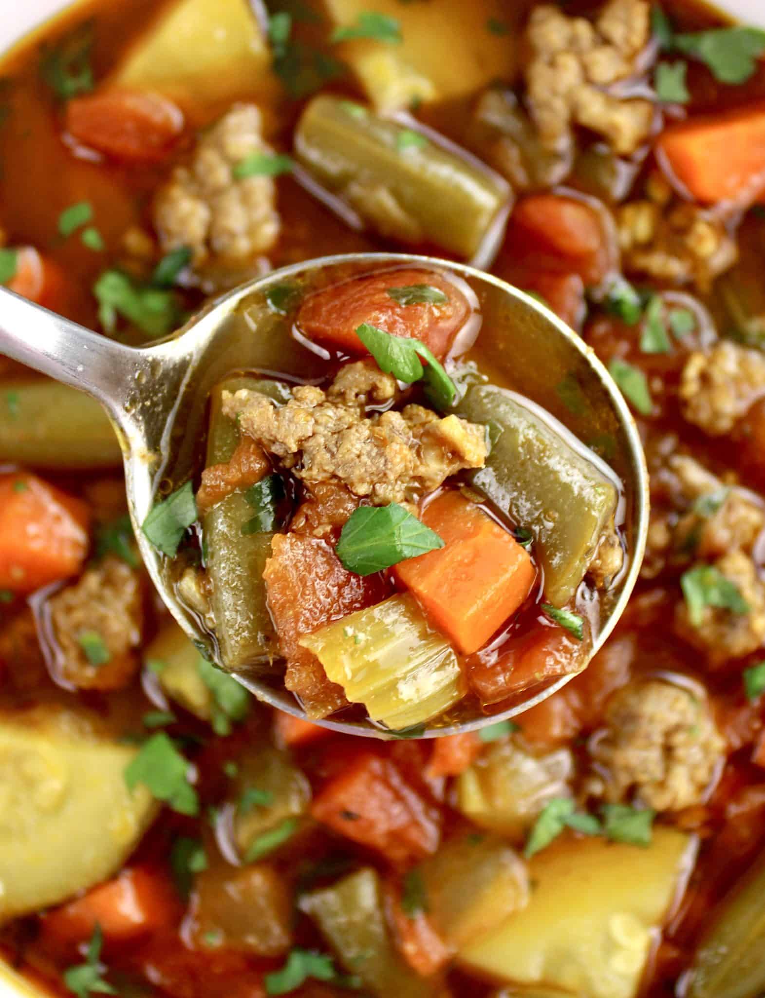 Vegetable Beef Soup Keto Cooking Christian