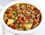 Vegetable Beef Soup - Keto Cooking Christian