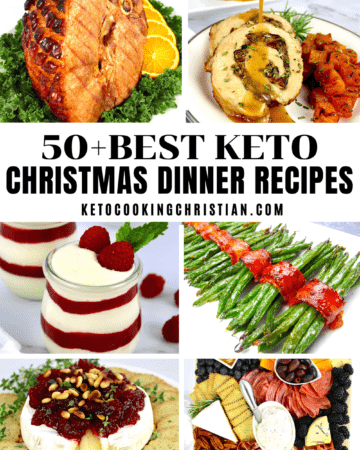 50+ Keto Christmas Dinner Recipes pin