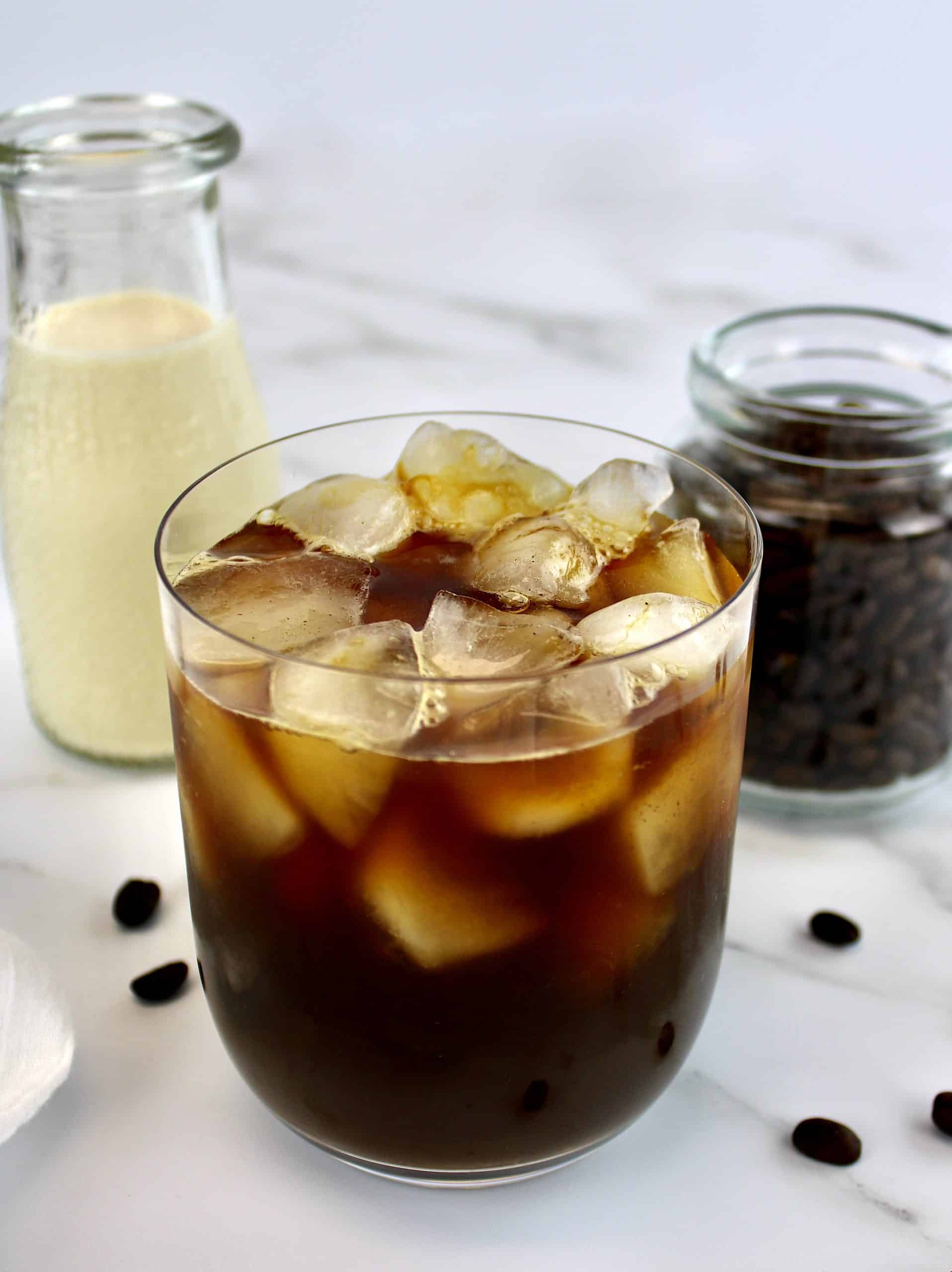 Cold Brew Coffee in glass with ice