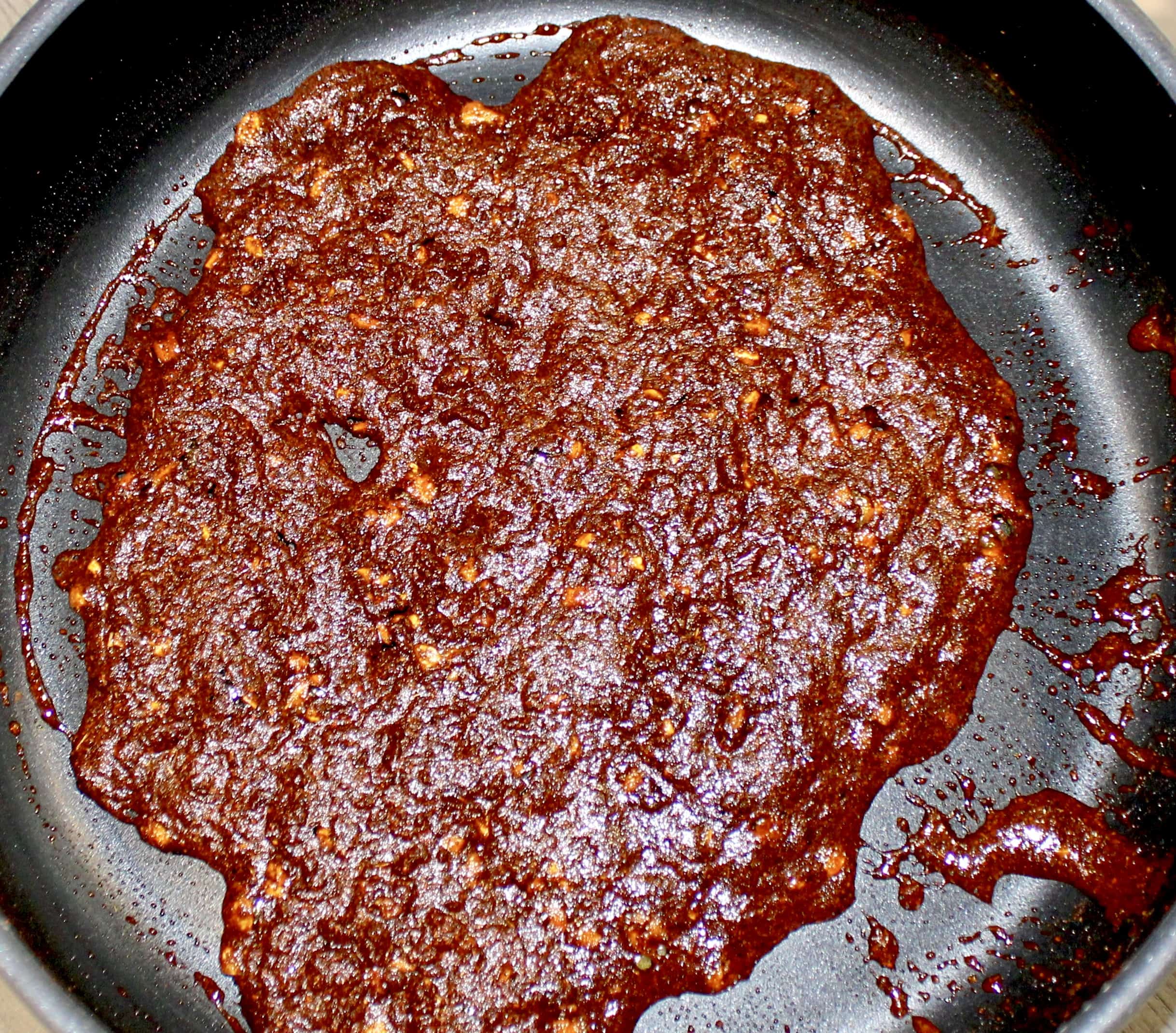enchilada sauce spices toasting in pan