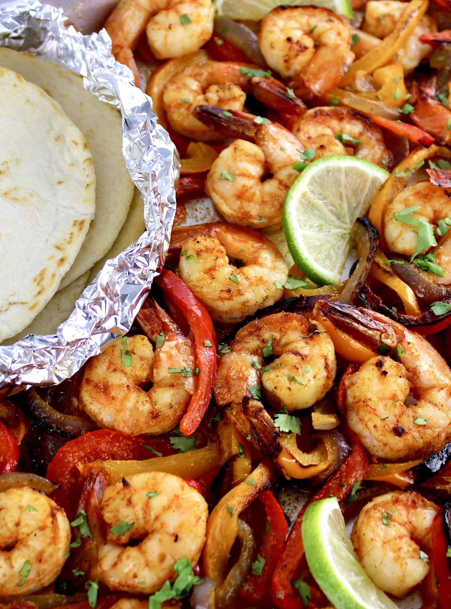 Sheet Pan Shrimp Fajitas Keto Cooking Christian