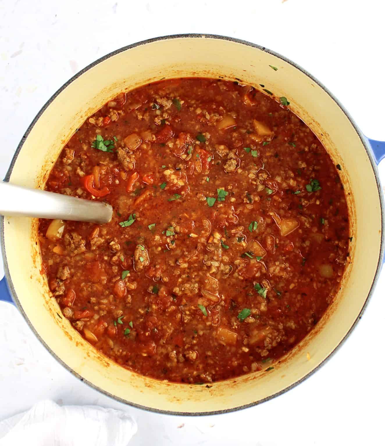 Stuffed Pepper Soup Keto Cooking Christian