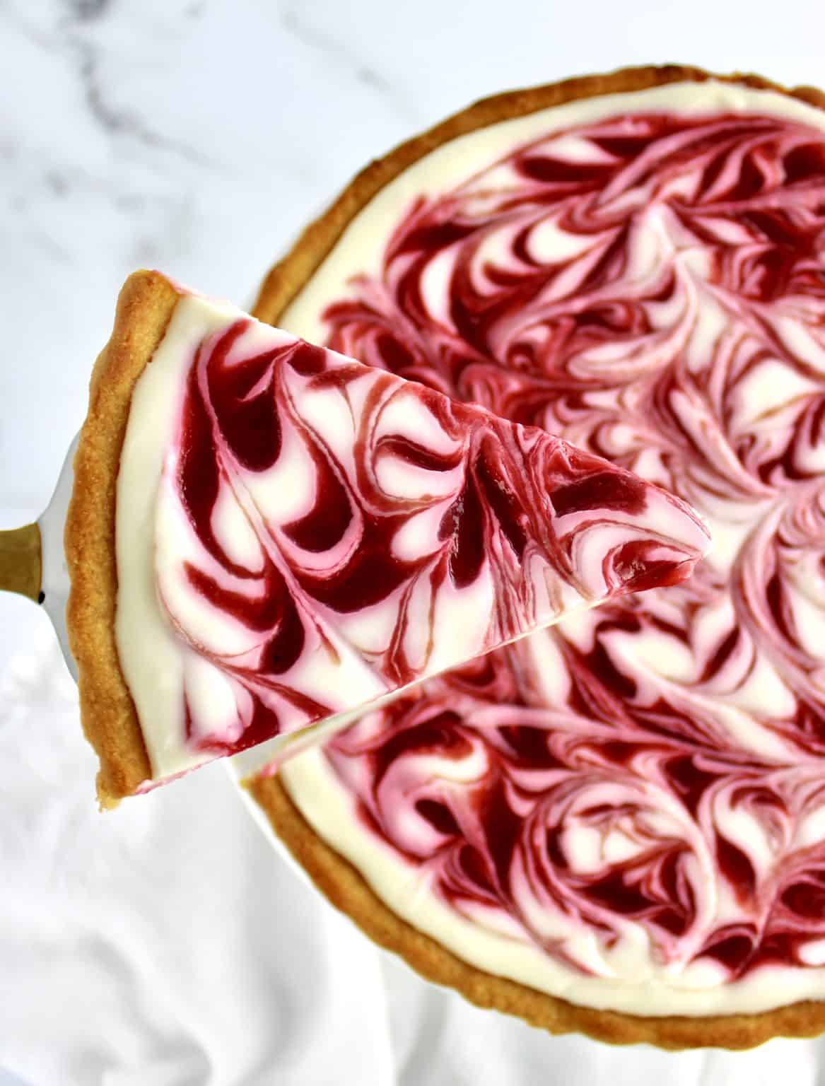 Keto White Chocolate Raspberry Cheesecake - Keto Cooking Christian