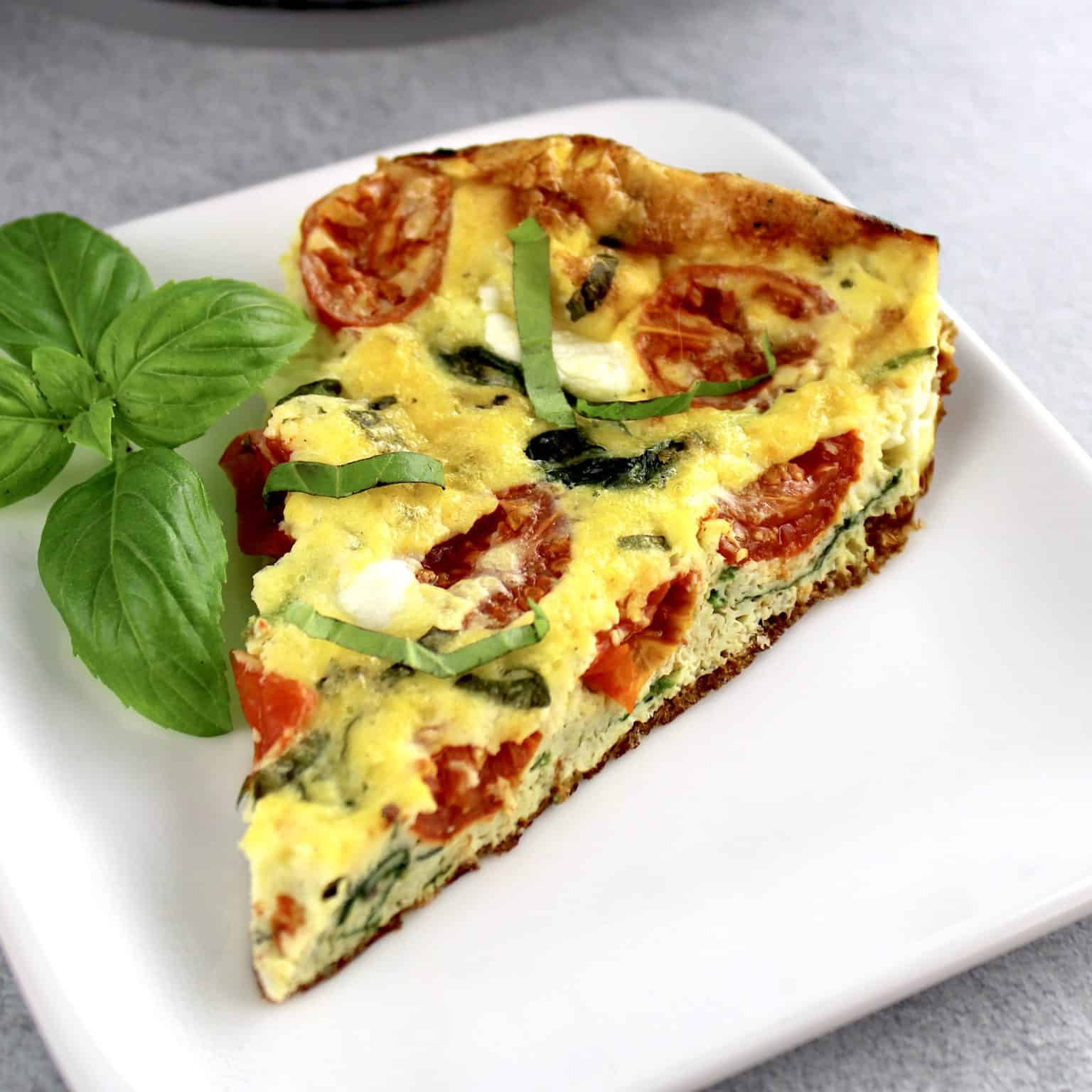 Easy Caprese Frittata Keto Cooking Christian
