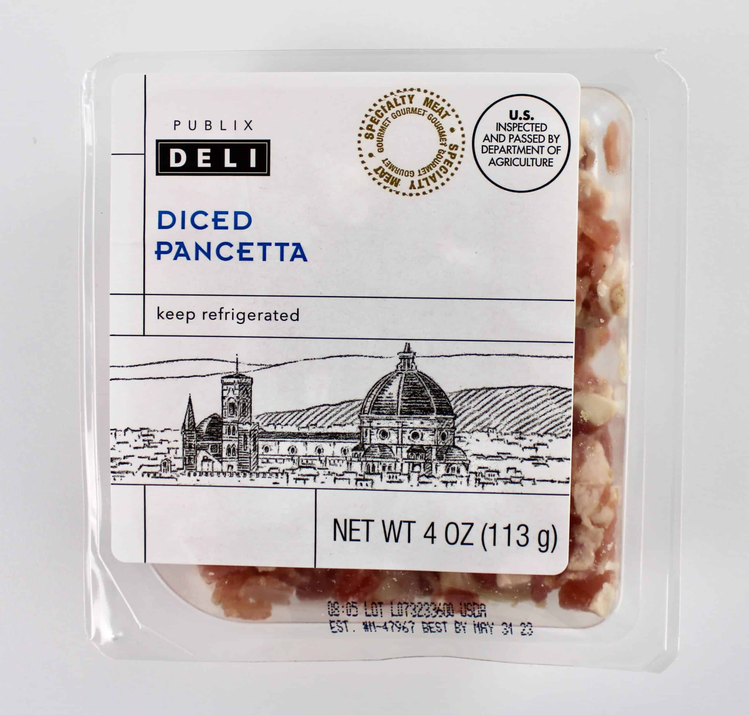 pancetta in package from Publix