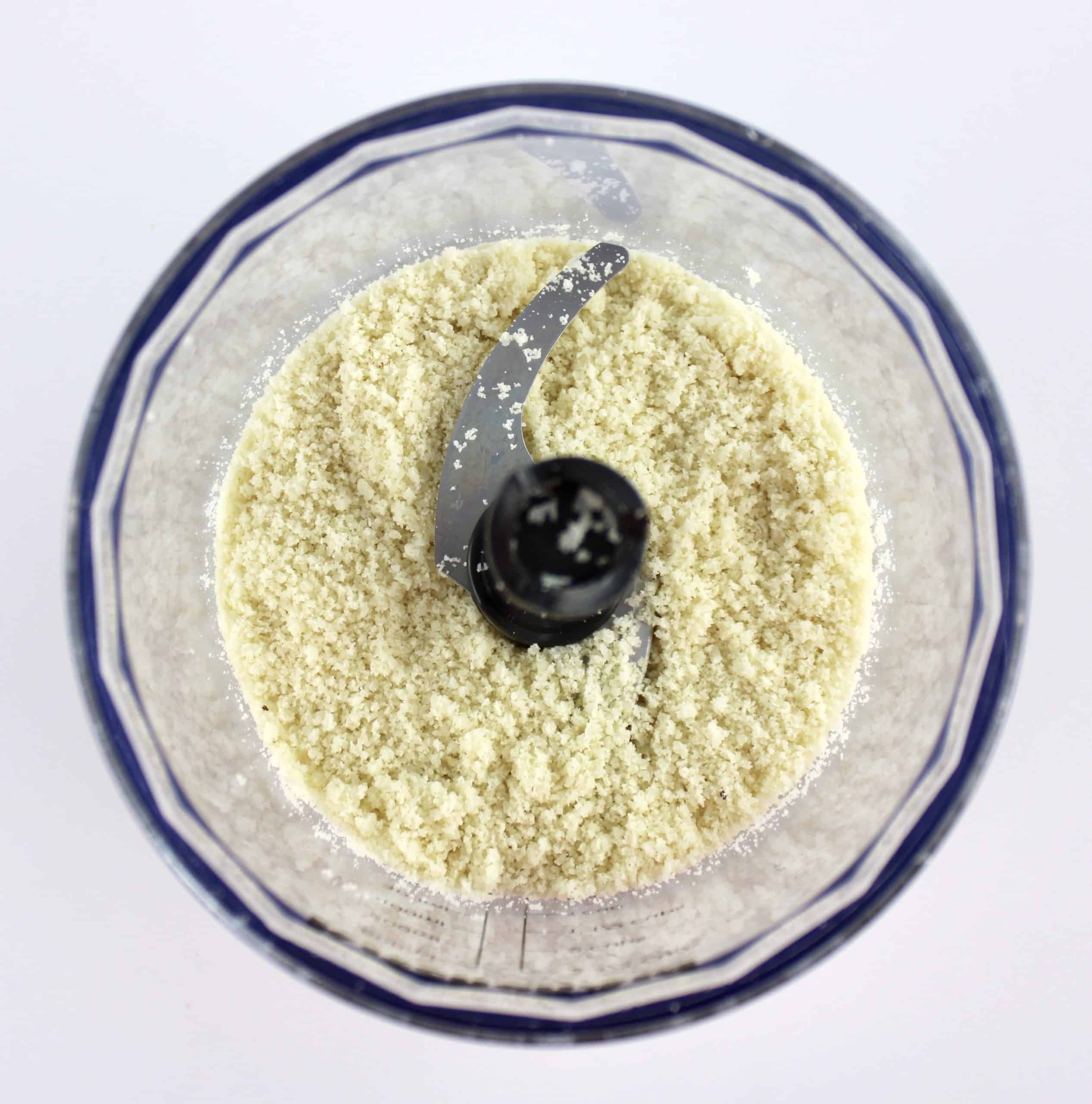 almond flour and parmesan cheese ground in mini chopper bowl