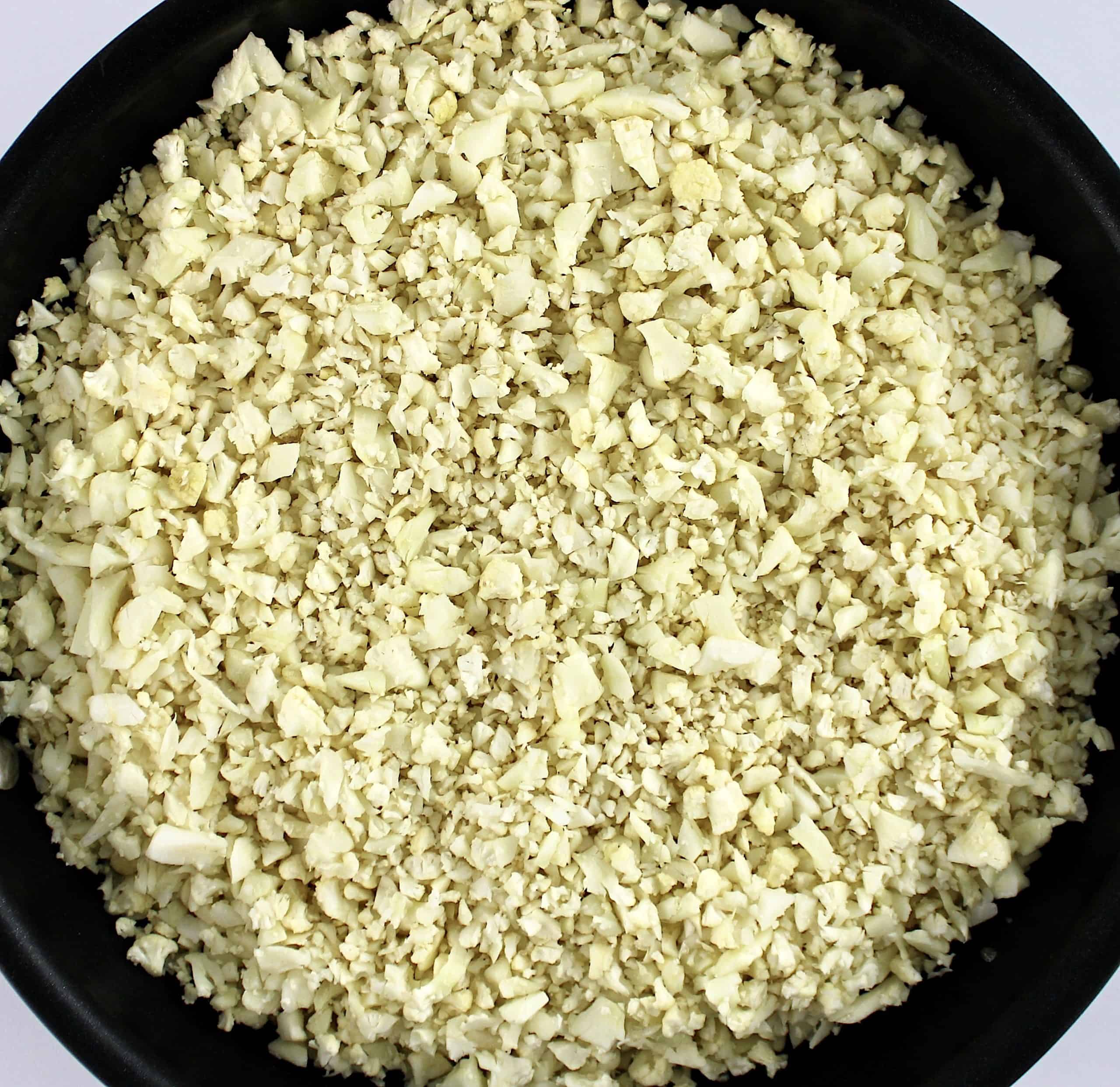cauliflower rice in skillet