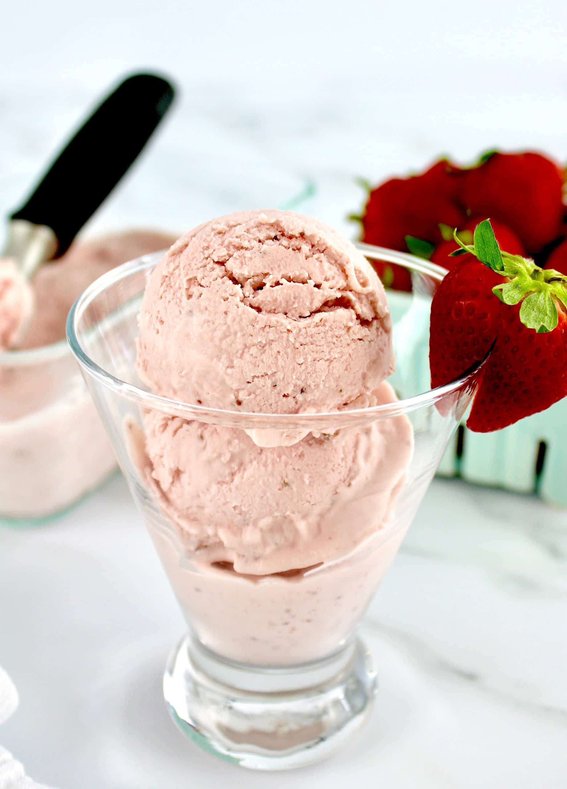 No-Churn Keto Strawberry Ice Cream - Keto Cooking Christian