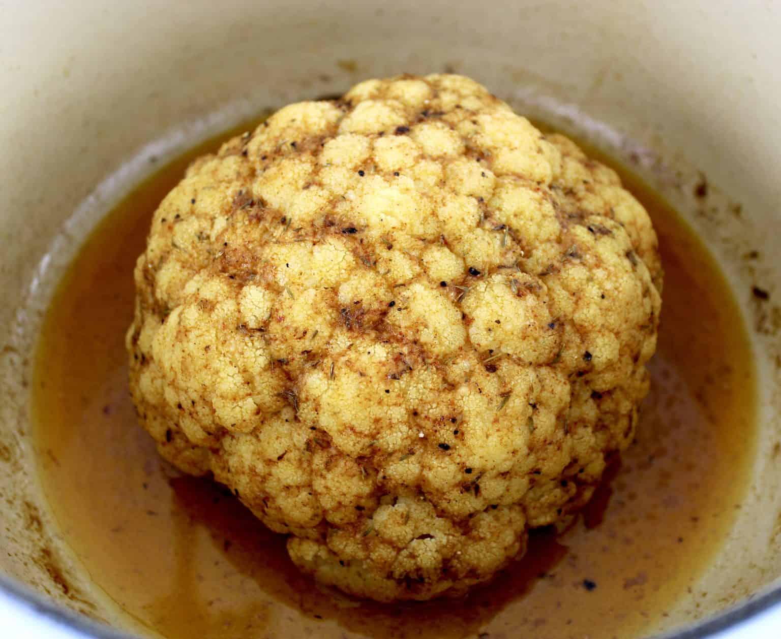 Whole Roasted Cauliflower Keto Cooking Christian