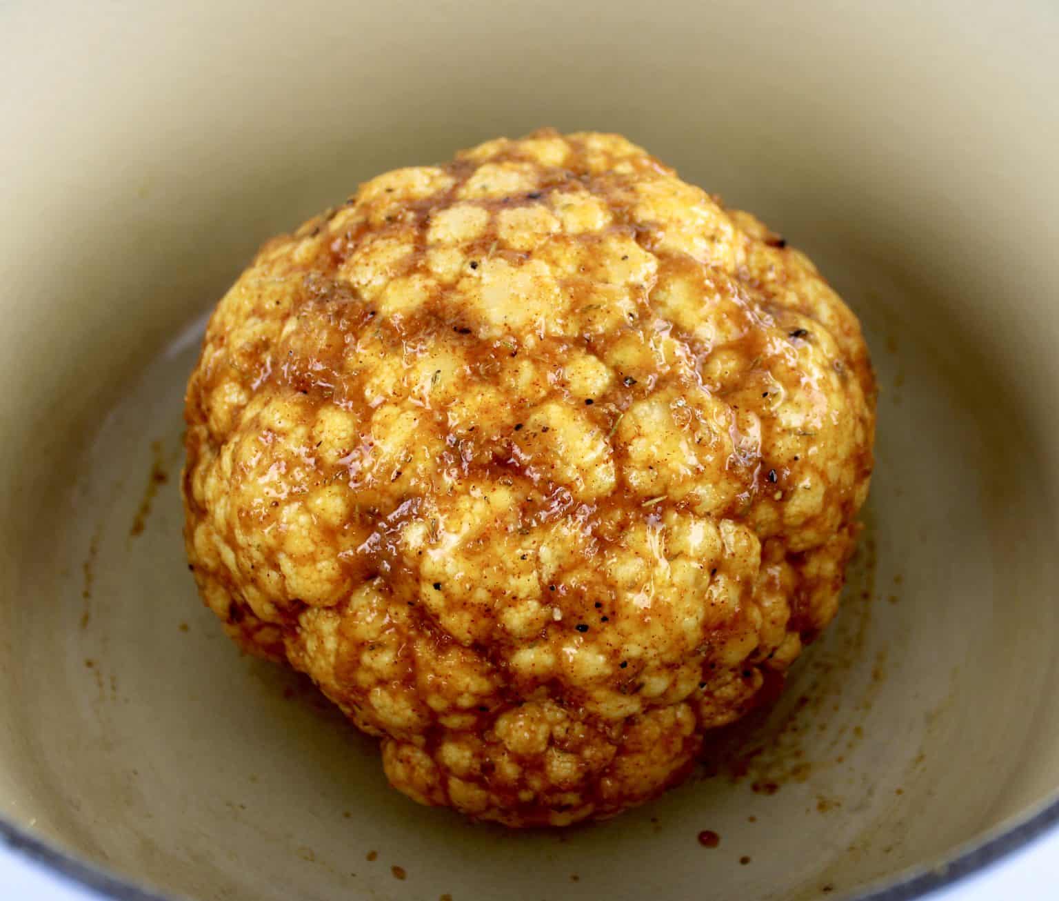 Whole Roasted Cauliflower Keto Cooking Christian