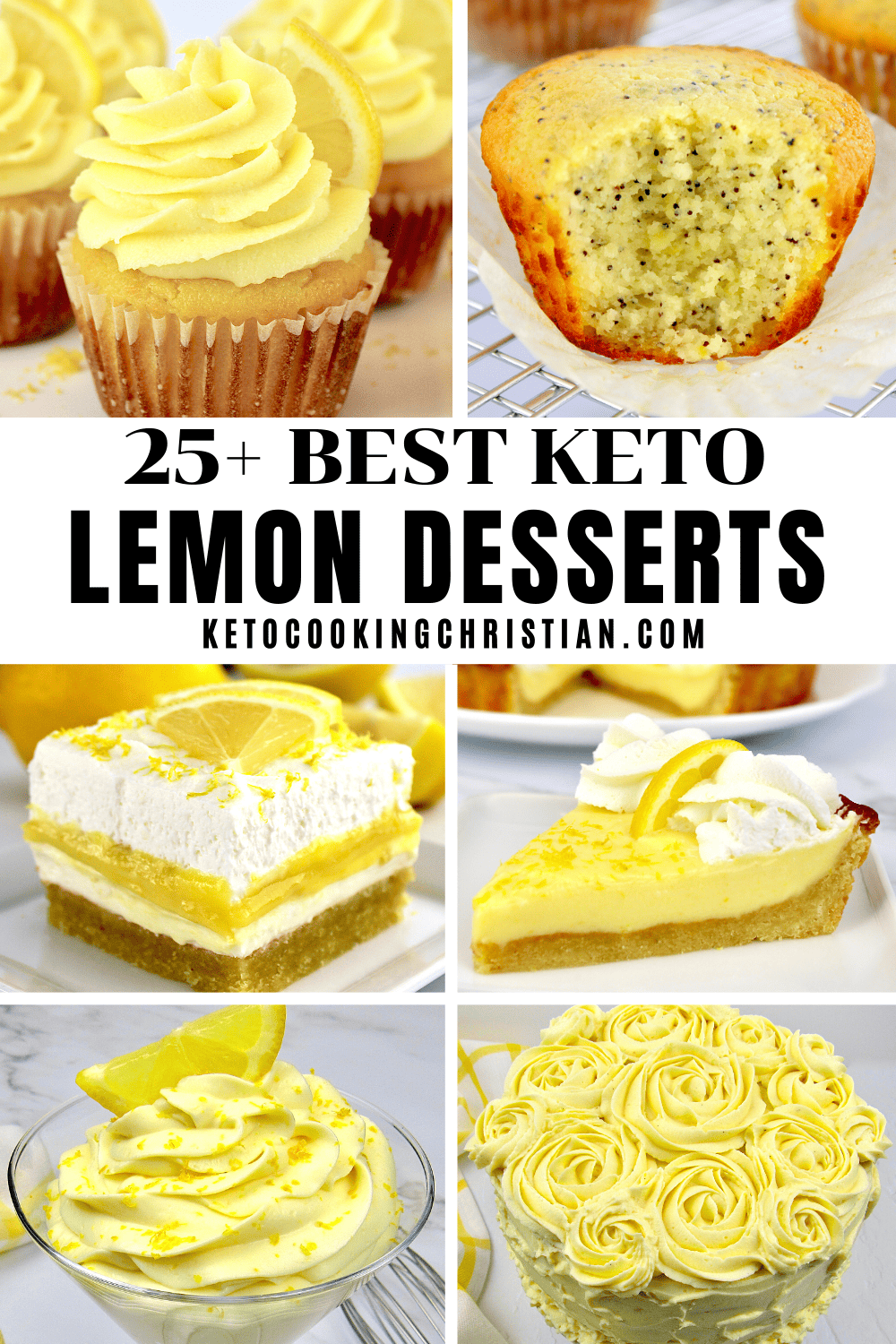 25 Best Keto Lemon Dessert pin