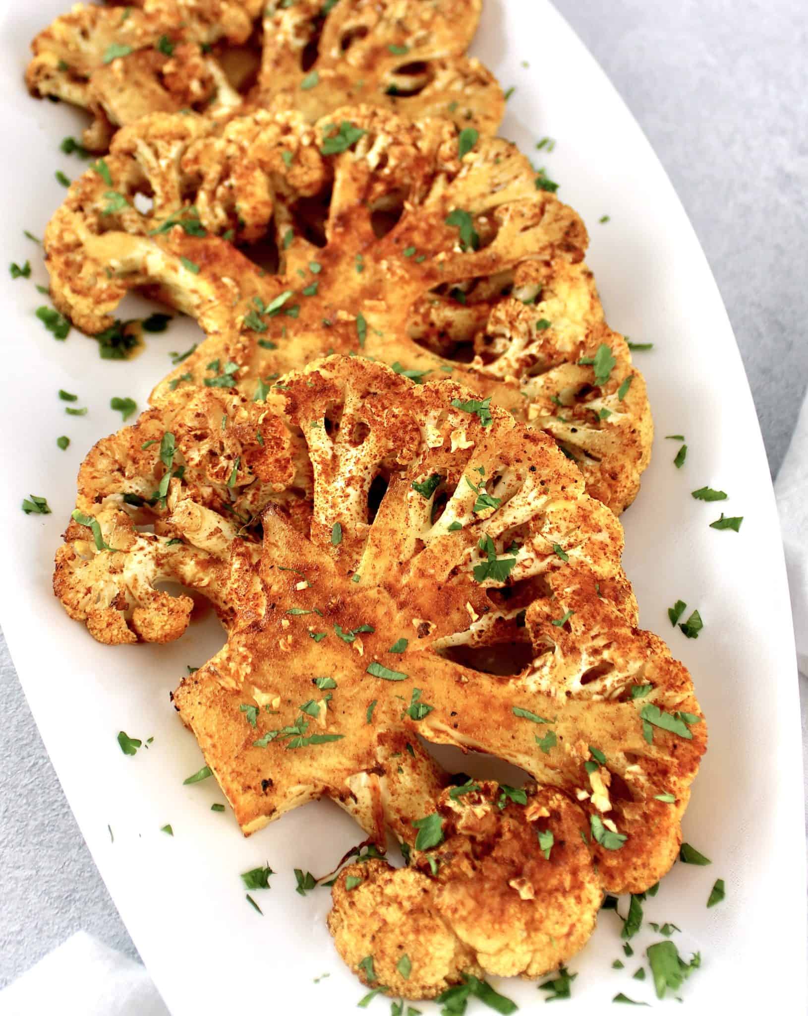 Roasted Cauliflower Steaks Keto Cooking Christian