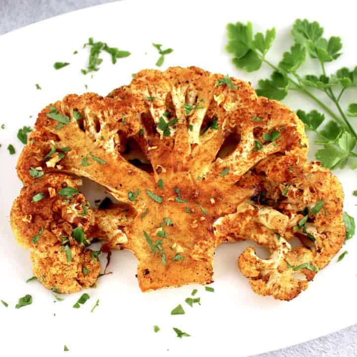 Roasted Cauliflower Steaks Keto Cooking Christian