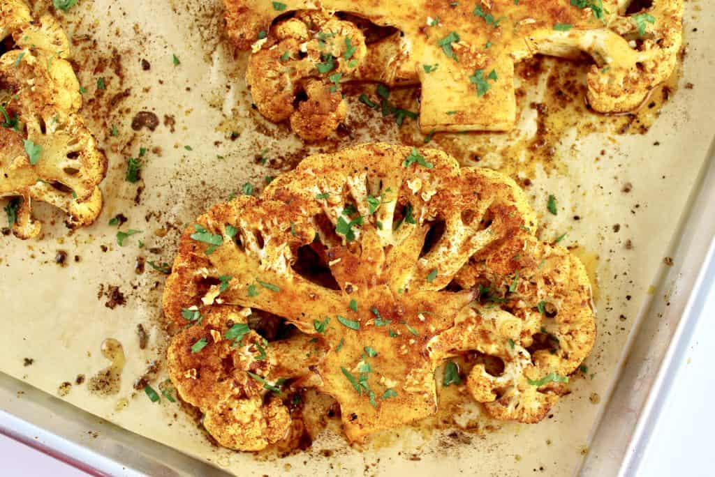 Roasted Cauliflower Steaks Keto Cooking Christian