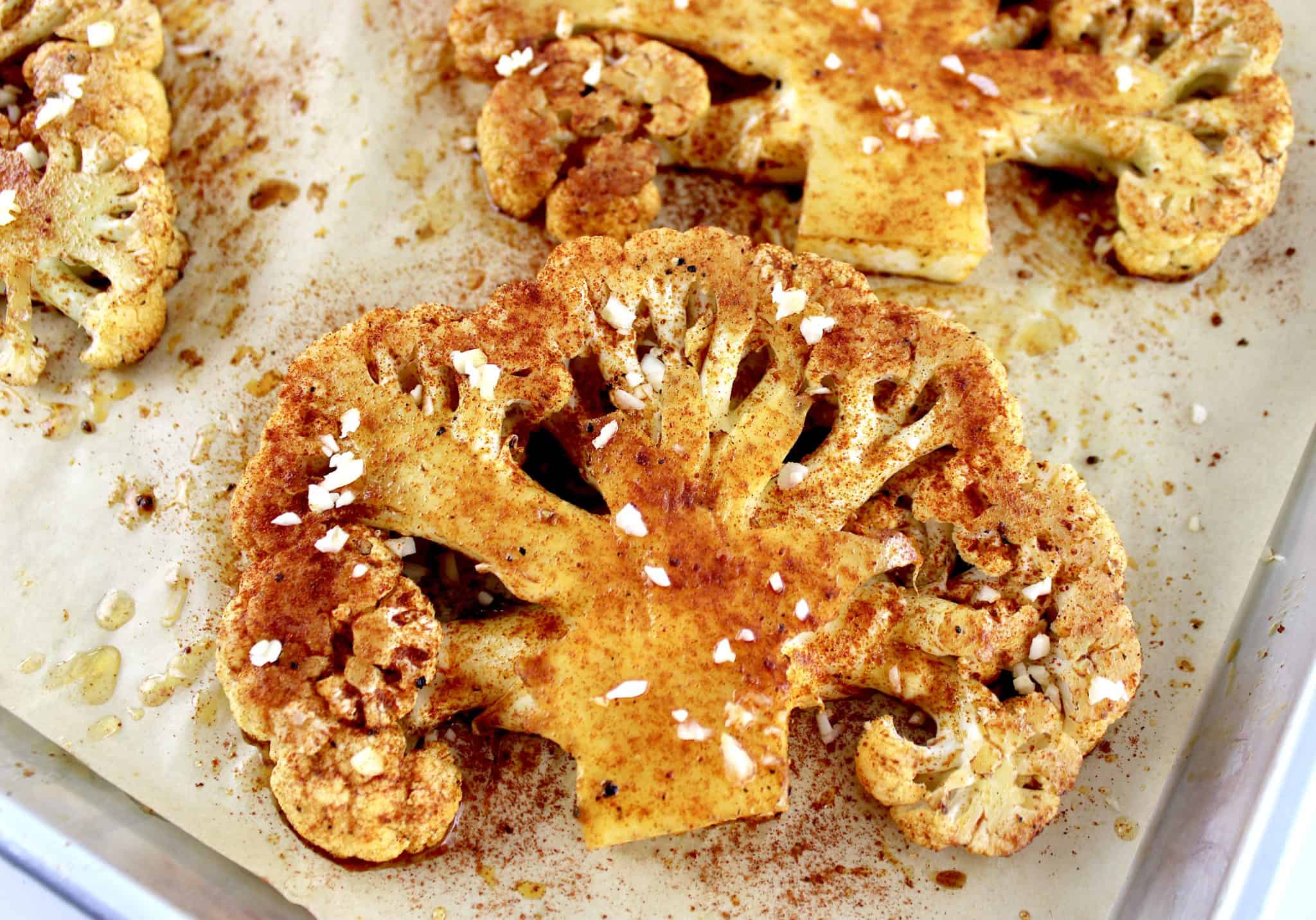 Roasted Cauliflower Steaks Keto Cooking Christian