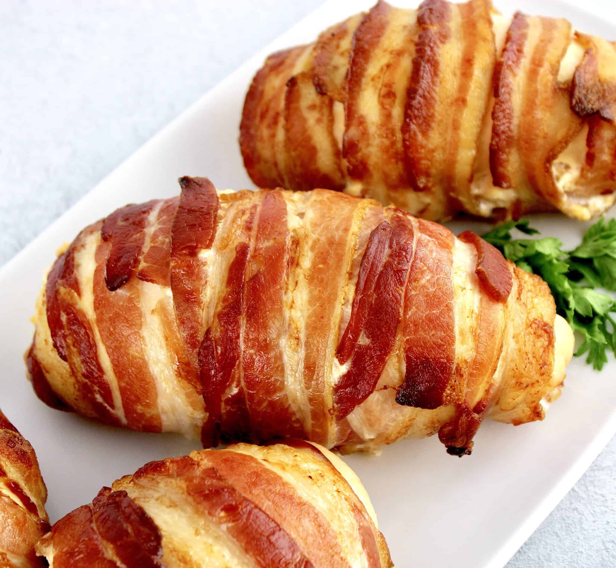 Bacon Wrapped Jalapeño Popper Chicken - Keto Cooking Christian