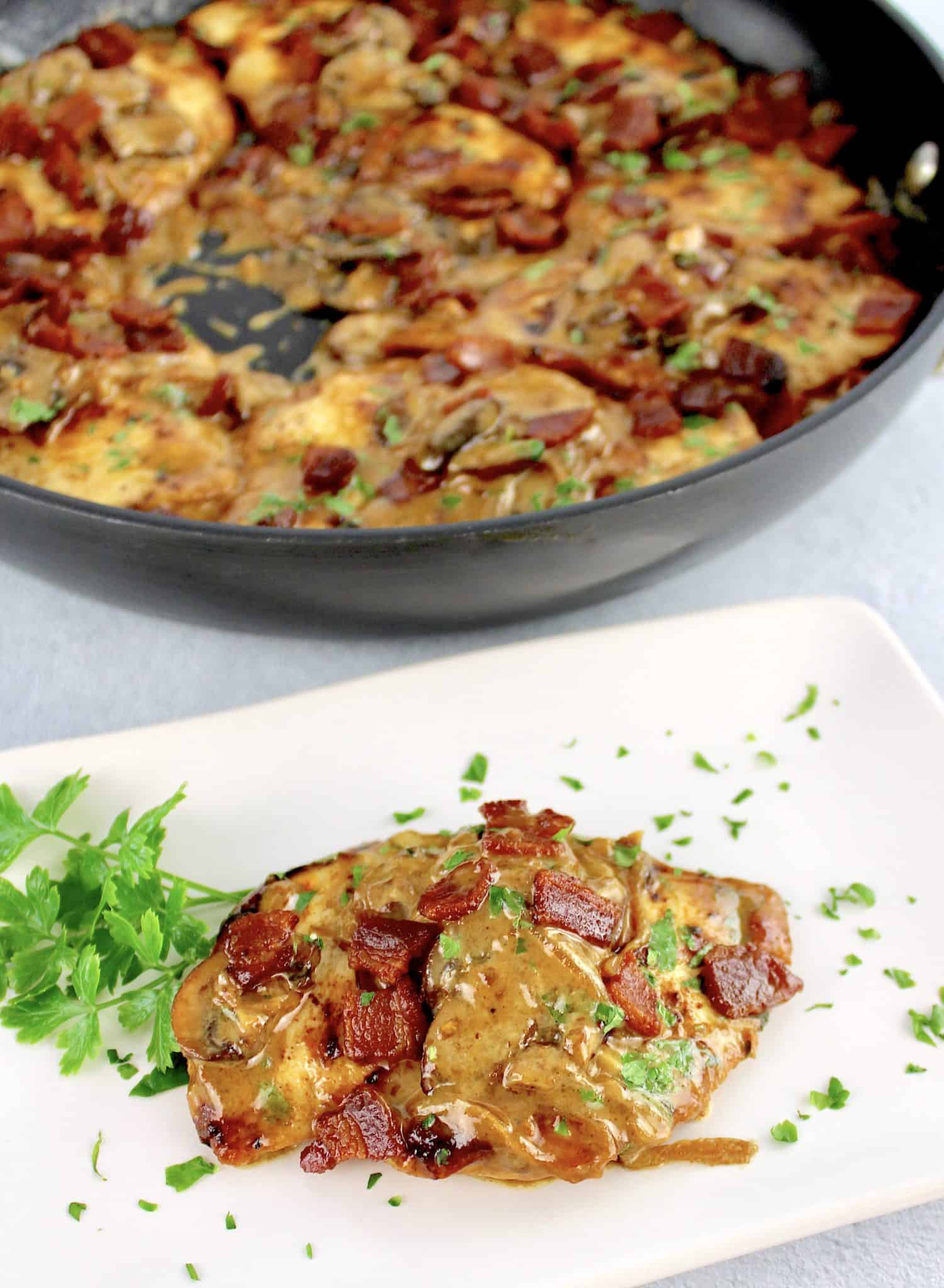 Creamy Bacon Mushroom Chicken - Keto Cooking Christian